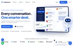VegaDesk AI website preview